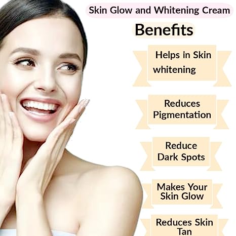 Skin Glow and whitening Cream, 50 gm, for skin glow, whitening, pigmentation, tanning and uneven skintone