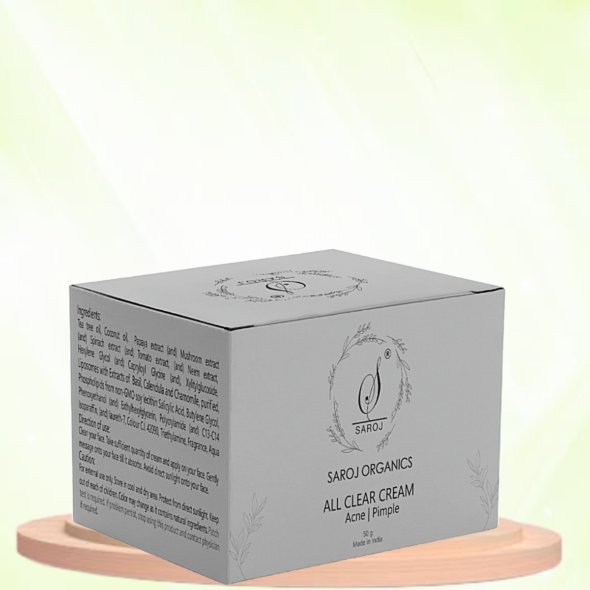 All Clear Cream, 50gm, for acne, pimples, acne marks, open pores, anti acne and blemishes - for men and women