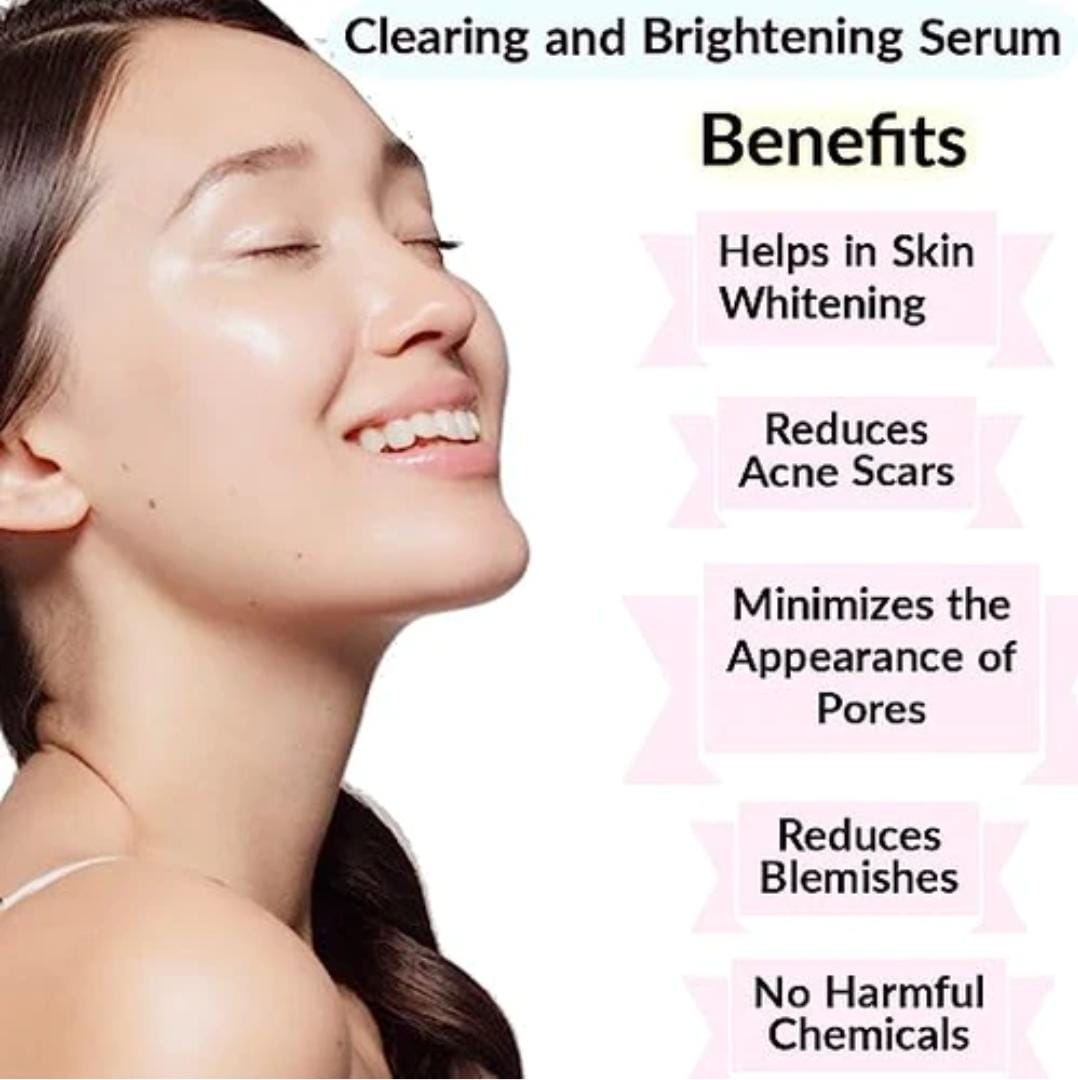 Clearing and Brightening Serum with face wash